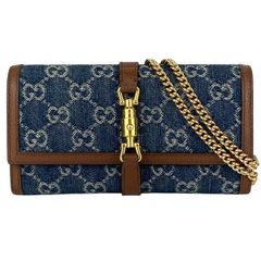 GUCCI】グッチ美品✨ジャッキー ゴールドチェーンショルダーバッグ✨黒