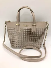 kate spade ケイトスペード パンチング 2WAY ショルダー バッグ ライトベージュ ■■ レディース