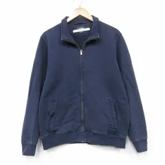 L/古着 エルエルビーン 長袖 フルジップ スウェット メンズ ワンポイントロゴ 紺 26apr18のサムネイル