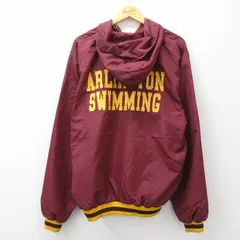 L/古着 チャンピオン champion 長袖 ナイロン ジャケット パーカー メンズ 80年代 80s ARLINGTON USA製 タロン エンジ他 26apr18