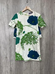 VIVIENNE TAM ヴィヴィアンタム 花柄 綿100％ チュニック ワンピース size0/白ｘ緑 ■◆ レディースのサムネイル