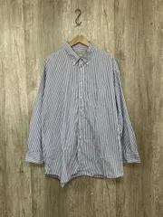 Gitman Bros. ギットマンブラザーズ ストライプ柄 シャツ size18/34/白ｘ青 ■◇ メンズ
