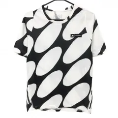 アディダス Tシャツ 白×黒 総柄 メンズ L ゴルフウェア adidas