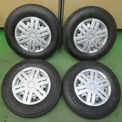 バリ溝！25年！キレイ！9.5分★ダイハツ アトレー ハイゼットカーゴ 等 純正 スチール 145/80R12 80/78N スタッドレス ブリヂストン ブリザック VL10 12インチ PCD100/4H★6050805イスのサムネイル
