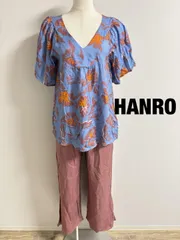 ★【新品】HANRO　ハンロ　ルームウェア　パジャマ　2023年製　定価26,400円　～XSサイズ　ブルー　ピンク　オレンジ/くすみピンク　おしゃれ　送料込み　6467324のサムネイル