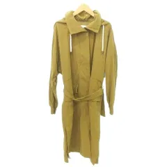 ザラ ZARA ナイロン フード コート 無地 ベルト付き 薄手 Sサイズ ベージュ /MKS