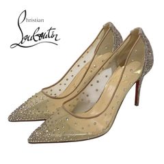Christian Louboutin クリアビジュー ベージュ ハイヒール - メルカリ Christian Louboutin クリアビジュー ベージュ ハイヒール - メルカリ