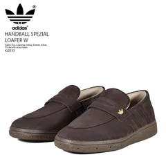 [レディース] adidas (アディダス) HANDBALL SPEZIAL LOAFER W (ハンドボール スペツィアル ローファー ウィメンズ) スリッポン スニーカー 厚底 韓国ファッション 古着女子 きれいめ カジュアル ブラウン KJ2533
