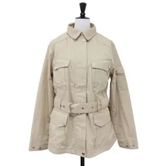 LAUREN RALPH LAUREN ローレン ラルフローレン ジャケット ベージュ サイズ:6(L) コットン ブレンド ツイル フィールド ジャケット / ウエストベルト フルジップ アウター ブルゾン コート 上着【レディース】のサムネイル