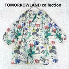 トゥモローランド 洗える シルク100％ブラウス 花柄 フラワープリント