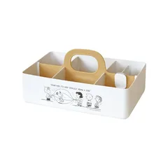 錦化成 収納ケース スヌーピー アイボリー 約28×18.5×13.5cm 日本製 ボックス 収納 化粧ボックス お菓子ケース 1