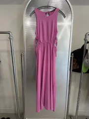 ザラ ピンク カットアウト ロング ONE PIECE EUR S