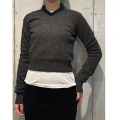 CLANE 25AW YAK V NECK KNIT TOPSヤクウールVネックニットトップス 8069000145380のサムネイル