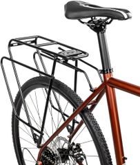 GORIX Rear Carrier for Bicycles - Road Bike, Cross Bike, Rear Rack, Aftermarket Mount, 26-29 inch, 700c, Disc Brake (GRR681) Matte Black Custom Luggage Rack Bicycle Carrier kk 92b9e1d8