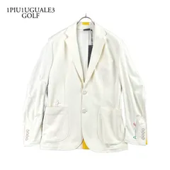 1PIU1UGUALE3 GOLF × アレッサンドロデルピエロ ADP PLAYABLE JACKET　コラボプレイヤブルジャケット 4 ホワイト×イエロー  【値下げ交渉歓迎】のサムネイル