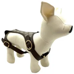 GUCCI グッチ GGスプリーム ペット 小型犬 胴輪 ハーネス ベージュ ブラウン 692964 S ペット用品 ギフト プレゼントのサムネイル