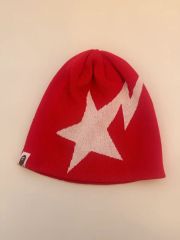 A BATHING APE スター ニット帽 ビーニー ブルー Bapesta - メルカリ