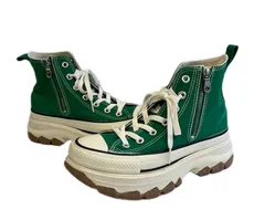 コンバース CONVERSE ALL STAR TREKWAVE HI オールスター トレックウエーブ 緑 1SD839 レディース靴 スニーカー グリーン 24.5cm 101sh-2657