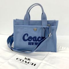 COACH カーゴ トートバッグ デニム 34、2WAY新品 最終値下げ - メルカリ