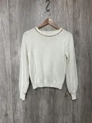 PROPORTION プロポーション ボディドレッシング ビジュー ニット セーター sizeS/白 ◆■ レディースのサムネイル