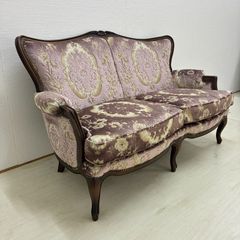 カリモク ソファー 三人掛け 金華山 緑 猫脚 肘付き karimoku - メルカリ