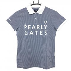 PEARLY GATES ストライプ ポロシャツ サイズL パーリーゲイツ PEARLY GATES】ゴルフポロシャツ ストライプ Lサイズ - メルカリ