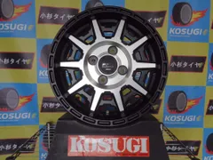KYOHO　PPX　D10X　新品ホイール　4本セット　限定カラー　マットブラックポリッシュ　4.5J-14　デリカミニ　atsugiM151のサムネイル