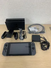 ！【初期化通電動作確認済】Nintendo Switch ニンテンドー スイッチ 灰色 グレー 本体 充電器付き【ゲームソフト、ゲーム機3】【15】
