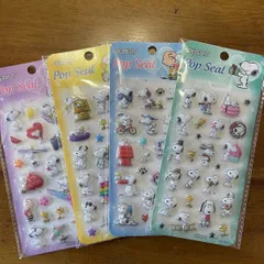【超売れ筋☆Snoopy／Disney】スヌーピー/ディズニー　クリスタル　ぷくぷくシール