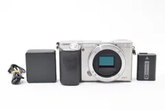 極上品 Sony a6000 シルバー バッテリーチャージャーセット そ０２１