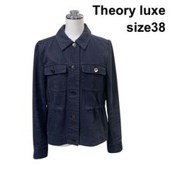 極美品 セオリー リュクス デニムジャケット ストレッチ 日本製 38 M