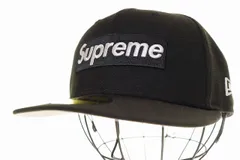シュプリーム SUPREME × NEW ERA 24SS TEAMS BOX LOGO CAP BLACK  ニューエラ ボックスロゴ ベースボールキャップ 帽子 ブラック 【ブランド古着ベクトル】【中古】☆AA★▲260515