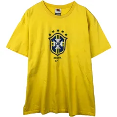 古着 00年代 ナイキ NIKE TEAM ブラジル代表 スポーツプリントTシャツ メンズXL相当/eaa638938