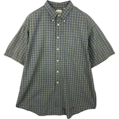古着 90年代 ギャップ GAP オールドギャップ 半袖 ボタンダウン チェックシャツ メンズXL相当 ヴィンテージ/eaa641456