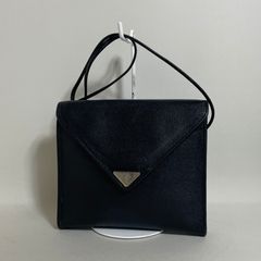 2603-158｜イヴサンローラン ショルダーバッグ レザー ブラック - メルカリ