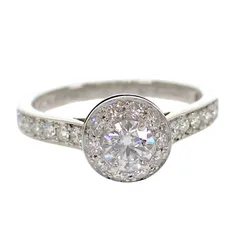 ヴァンクリーフ＆アーペル Van Cleef & Arpels イコーヌ ソリティア 7号 VCARG33147 保証書付属 指輪 リング Pt950プラチナ ダイヤモンド #47 レディース【中古】【Aランク】のサムネイル