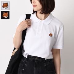 MAISON KITSUNE ポロシャツ ホワイト Lサイズ - メルカリ