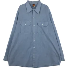 古着 80年代 ビッグベン BIGBEN 長袖 シャンブレーシャツ USA製 メンズXL相当 ヴィンテージ/eaa643833