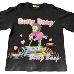 Betty Boop ベティちゃん プリント スウェット ブラックのサムネイル