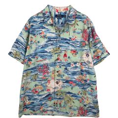 パタゴニア パタロハ 2008年製 サーファー 亀 総柄アロハシャツ S パタゴニア パタロハ 2008年製 サーファー 亀 総柄アロハシャツ S