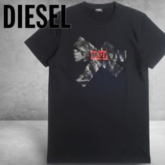 DIESEL ディーゼル Tシャツ インディゴ 柄 L 柄シャツ ロゴ - メルカリ