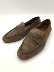 ZARA ザラ 2518/811/131 スエード ローファー シューズ size35/茶系 ■■ レディース