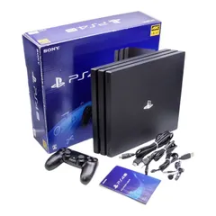 SONY SIE PlayStation 4 Pro ジェット・ブラック 1TB (CUH-7200BB01) 本体 中古 a1