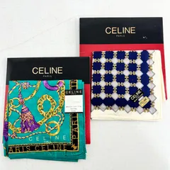 【未使用2点】セリーヌ CELINE 大判ハンカチ バンダナ スカーフのサムネイル