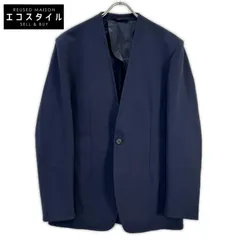 RAINMAKER　レインメーカー　RM212-005 ネイビー レーヨン混 1Bノーカラージャケット　5のサムネイル