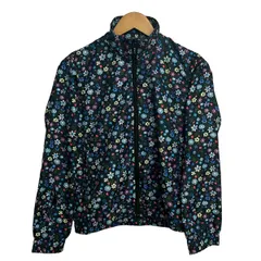Bohemians(ボヘミアンズ) ブルゾン サイズ0 XS レディース美品  - 黒×ライトブルー×マルチ 長袖/花柄/ジップアップ/春/秋のサムネイル