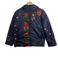 Bohemians(ボヘミアンズ) ブルゾン サイズXS レディース - ネイビー×レッド×マルチ 長袖/花柄/リバーシブル/ジップアップ/中綿/秋/冬のサムネイル