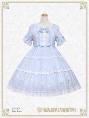 新品 タグ付き BABY リボンミルキーシュガージャンパースカート
