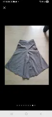 ワイド キュロット パンツ グレー 44 サイズ