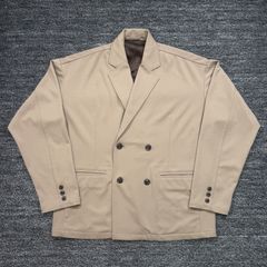 新品】 Lounge wear ダブル テーラードジャケット ベージュ L - メルカリ